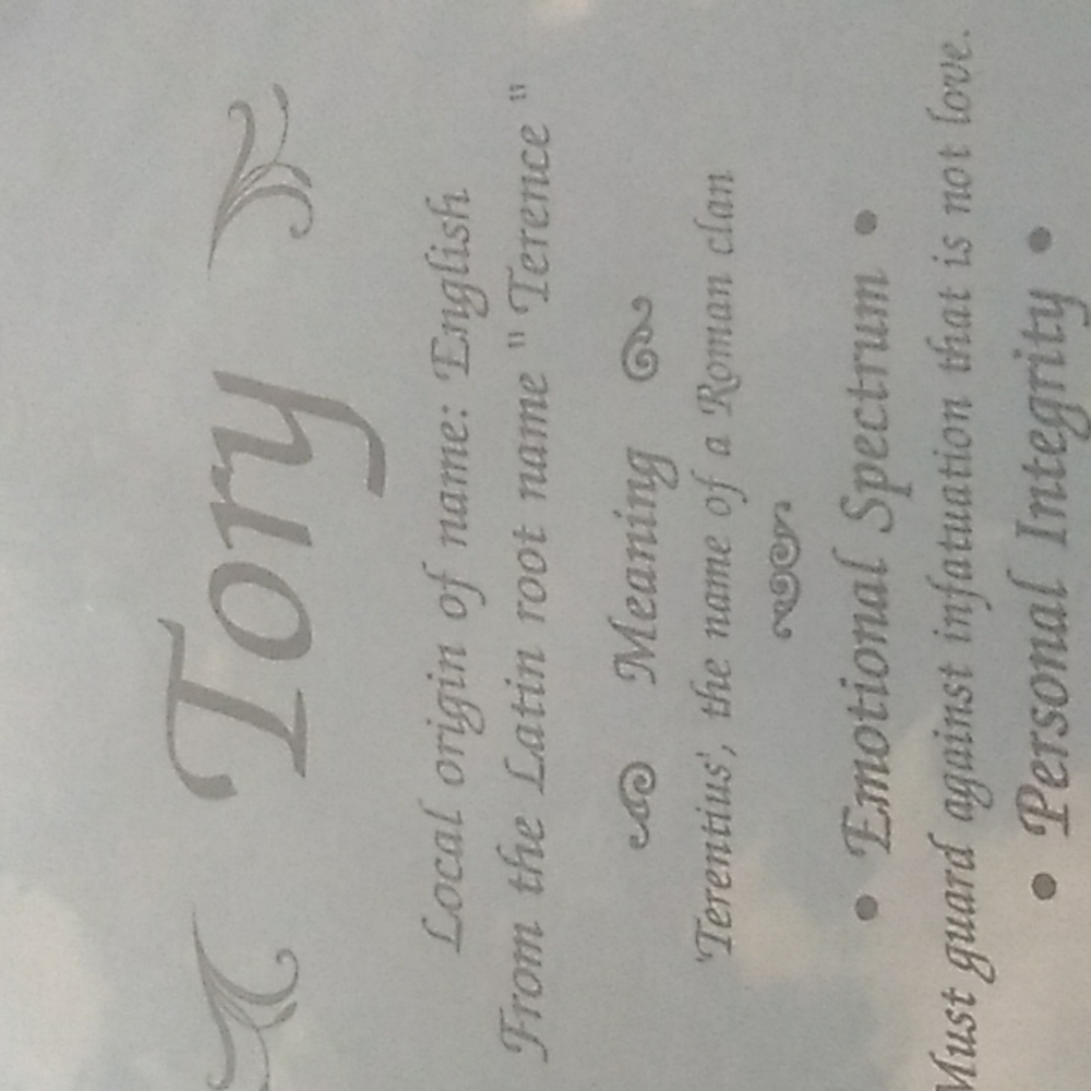 Tory (Name) - Picture 2 of 2